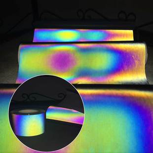 炫彩七彩反光熱貼膜材料