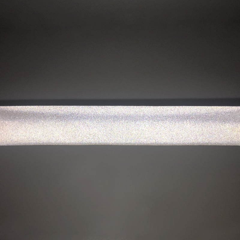 亮銀單面反光彈力包邊帶