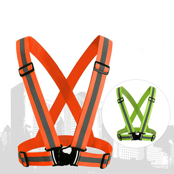 騎行反光背帶  松緊帶反光背心