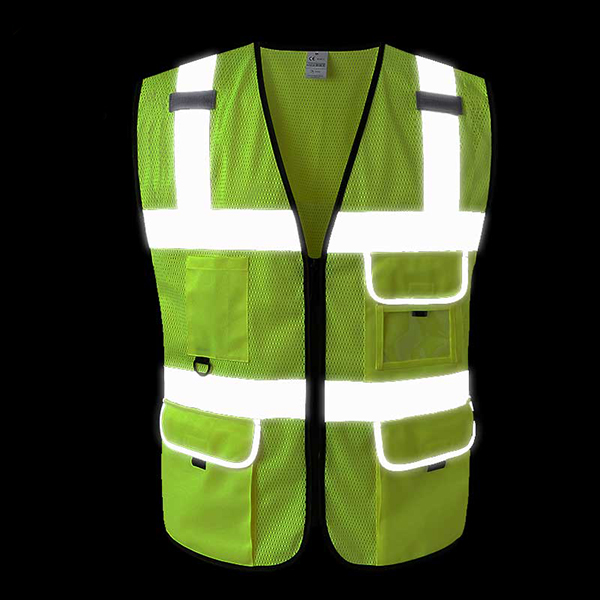 網布透氣反光背心施工交通安全熒光騎行馬甲