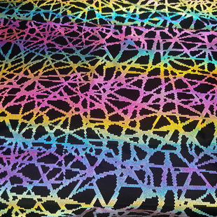 炫彩印花圓點反光面料20號圖